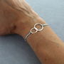 Infinity Sterling Silver Friendship Bracelet, thumbnail 2 of 3