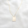 Personalised Rectangle Pendant Necklace, thumbnail 2 of 7