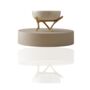 Hanmade White Marble Bowl With Gold Branch Stand, thumbnail 2 of 2
