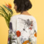 Silk Kimono Jacket 'Evolution' Print Size S/M, thumbnail 3 of 8