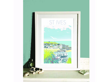 St Ives And Palms Cornwall Print, 3 of 5