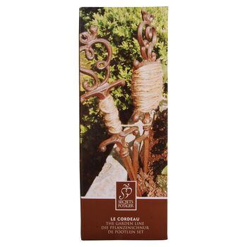 Cast Iron Garden Line Row Marker With 25m Jute String, 3 of 3