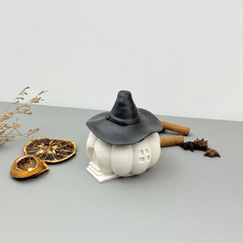 Black And White Halloween Pumpkin Bowl, 6 of 12