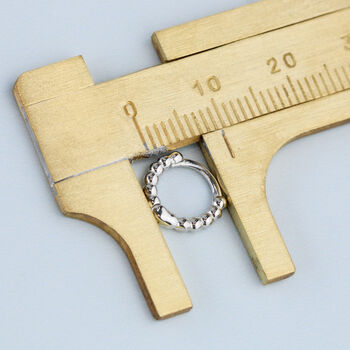Sterling Silver Bubble Texture Huggie Hoop Earrings, 3 of 4
