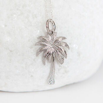 Sterling Silver Palm Tree Necklace, 4 of 12