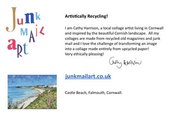 Castle Beach, Falmouth, Cornwall Card, 3 of 3