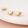 Solid 9ct Gold Micro Heart Stud Earrings – 4mm, thumbnail 1 of 8