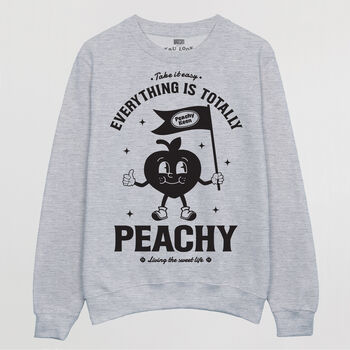 Everything Is Peachy Men’s Graphic Sweatshirt, 3 of 3