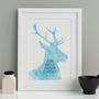 Stags Head Personalised Family Or Friends Print, thumbnail 4 of 11