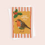 Robin Christmas Card For Mum, thumbnail 4 of 4