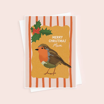 Robin Christmas Card For Mum, 4 of 4