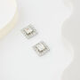 Swarovski Crystal Square Shaped Earrings, thumbnail 6 of 6