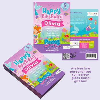 Mermaids Small Birthday Letterbox Gift Set, 2 of 5