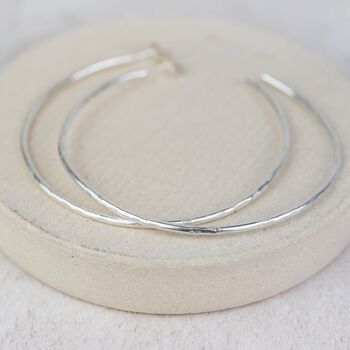Sterling Silver Large Everyday Hoops, 2 of 6