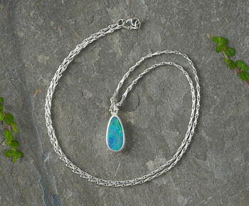 2ct Australian Opal Doublet Necklace, 2 of 3