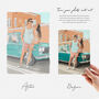Engagement Gift Custom Couple Portrait Painting Hand Drawn From Photo, thumbnail 2 of 11