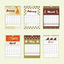 2025 Illustrated Checkerboard Calendar, thumbnail 2 of 4