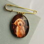 Personalised Portrait Cameo Brooch Pin With Photograph, thumbnail 1 of 10