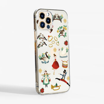 12 Days Of Christmas Clear Phone Case, 2 of 2