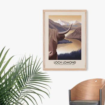 Loch Lomond National Park Travel Poster Art Print, 4 of 8