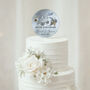 25th Wedding Anniversary Personalised Cake Topper, thumbnail 1 of 6