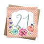 Floral Age Milestone Cards, thumbnail 5 of 6
