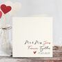 Mr And Mrs Forever Together Personalised Script Card, thumbnail 1 of 3
