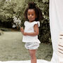 Grey Striped Cotton Children's Bloomers, thumbnail 2 of 2