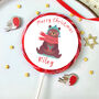Personalised Bear In A Hat Lollipop, thumbnail 1 of 2