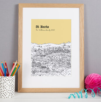 Personalised St Neots Print, 9 of 9