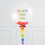 Personalised Rainbow Star Bubble Balloon, thumbnail 4 of 4