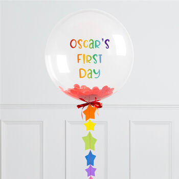 Personalised Rainbow Star Bubble Balloon, 4 of 4