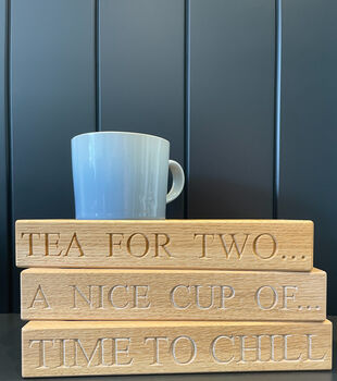 Personalised Small Oak Tray, 4 of 4