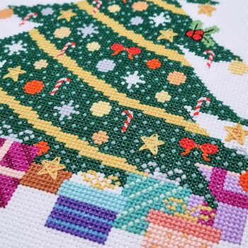 Christmas Tree Cross Stitch Kit, 5 of 10