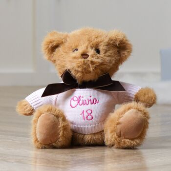 Personalised Keel Sherwood Small Teddy Bear Soft Toy, 4 of 11