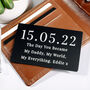 Personalised Special Date Black Wallet Card, thumbnail 3 of 4