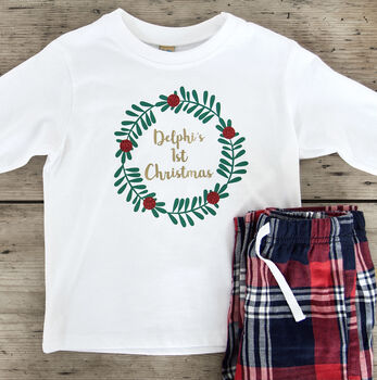 'First Christmas' Personalised Pyjamas, 4 of 5