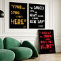 Your Own Personalised Movie/Song Quote Wall Art, thumbnail 3 of 9