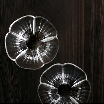 Floral Glass Sake Cup Set Of Two, 8 of 9