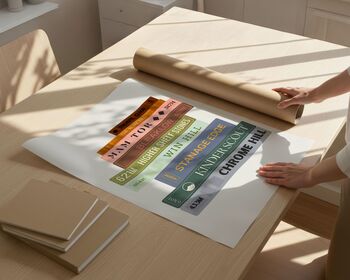 Peak District Peaks Book Stack Art Print, 6 of 6