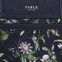 Navy Passion Flower Satchel, thumbnail 6 of 8