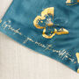 Personalised Message Metallic Gold Butterfly Scarf, thumbnail 1 of 8