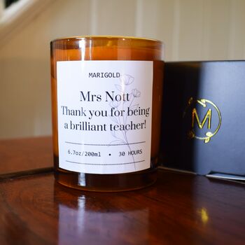 Personalised Thank You Teacher Candle, 2 of 4