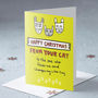 Happy Christmas From Your Cat Christmas Card, thumbnail 1 of 2