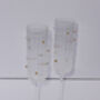 Ribbed Polka Dot Prosecco Glasses Set Of Two, thumbnail 4 of 4