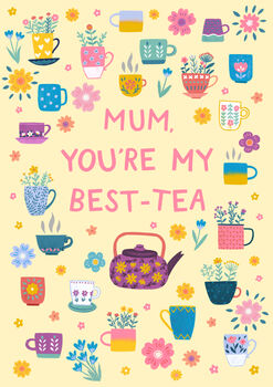 Cute Mother's Day Card You're My Best Tea, 2 of 2