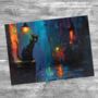 Nocturnal Guardian Textured Glass Chopping Boards, thumbnail 7 of 8