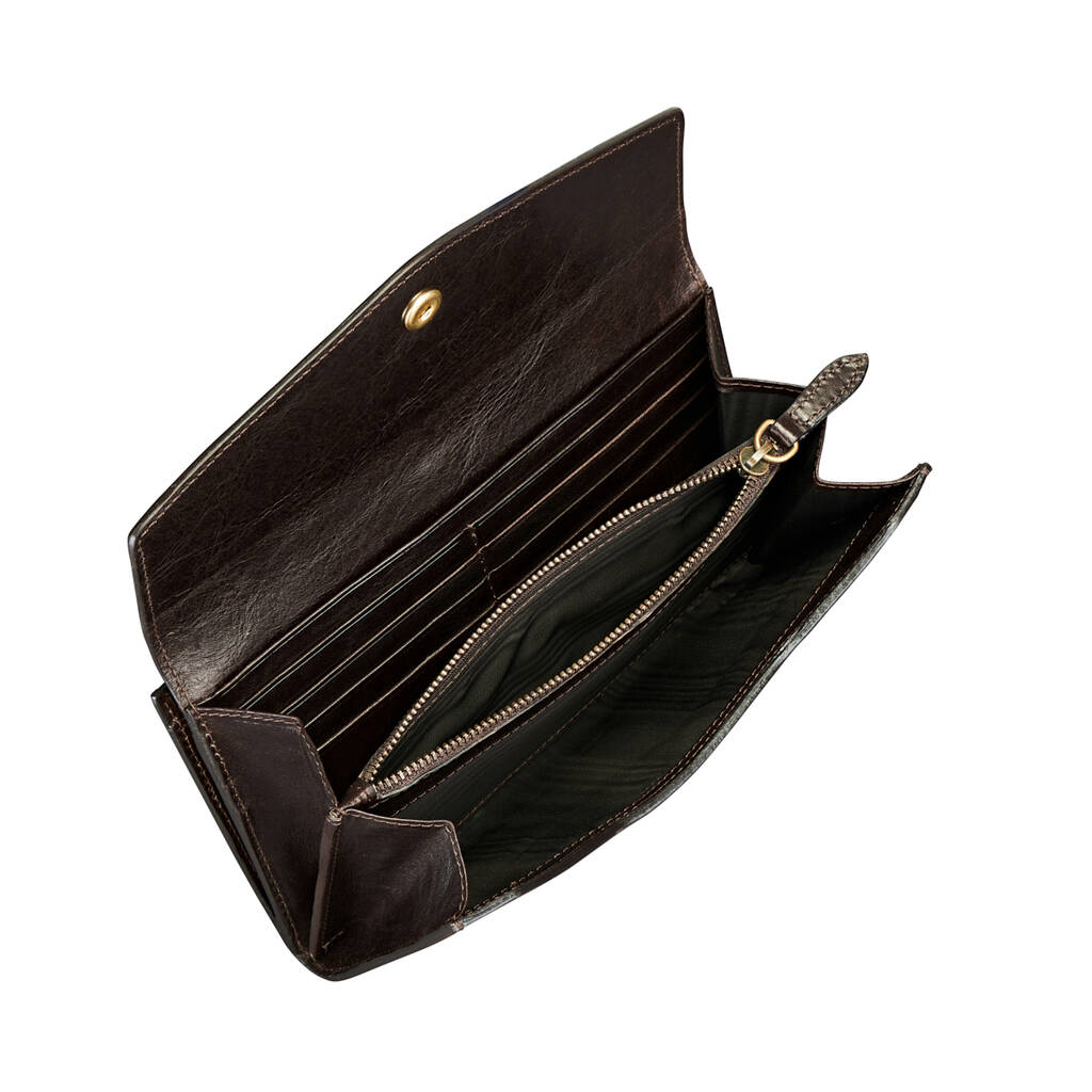 Classic Leather Clasp Purse For Women 'Marcialla' By Maxwell-Scott