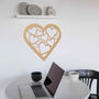 Love Heart Wooden Wall Art Romantic Wedding Gift, thumbnail 3 of 9