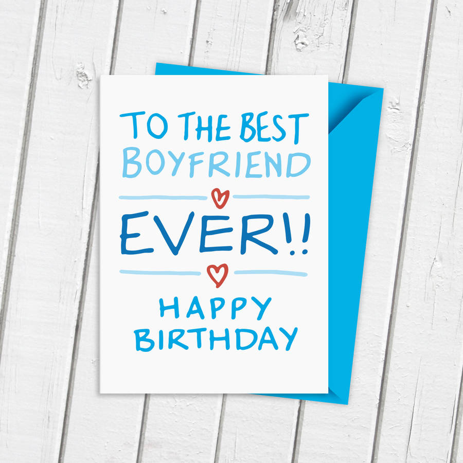 Boyfriend Birthday Card